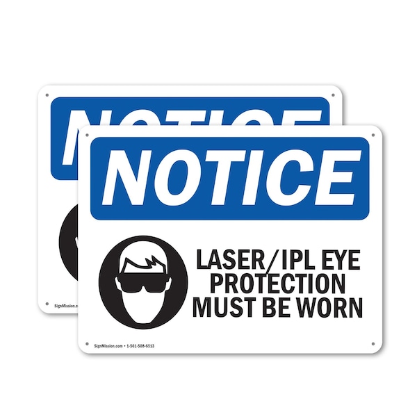 Signmission 18 in Height, 24 in Width, Plastic, Rectangle OS-2PACK-NS-P-1824-L-13960 - main